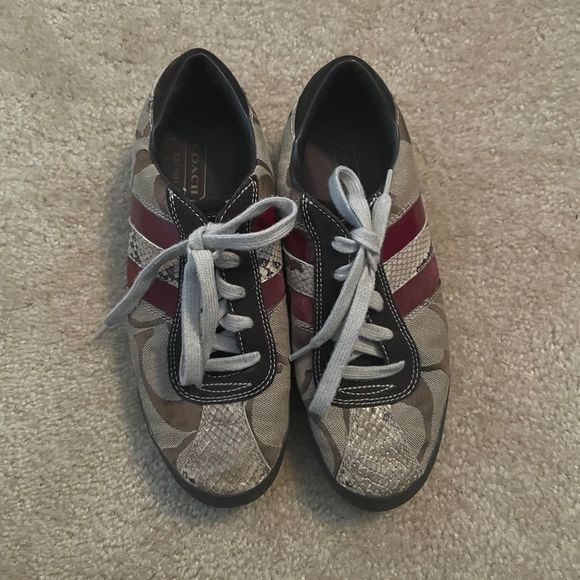 COACH monogram sneaker women’s size 8 - Picture 3 of 13